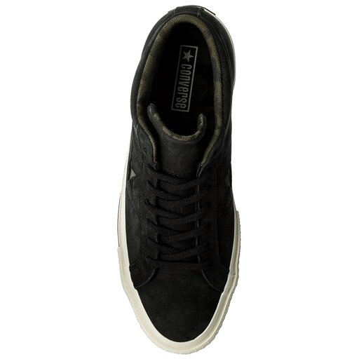 Sneakers Converse One Star Mid 159747C Black Gret Herbal eskor