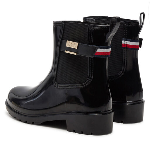Bottes de pluie Tommy Hilfiger FW0FW08214 Noir fr.eschuhe.ch