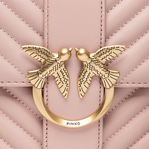 Torebka Pinko Love Classic Icon Chevron Cl AI 22-23 PLTT 1P22UH A03Z  Różowy