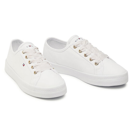 tommy hilfiger essential nautical sneaker fw0fw04848 white ybs