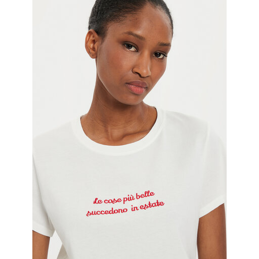 ViCOLO T-shirt RB0897 Écru Regular Fit