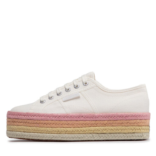 Superga 279 espadrille discount flatform sneakers in white