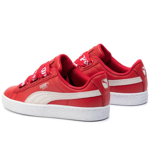 Puma basket cheap heart de red