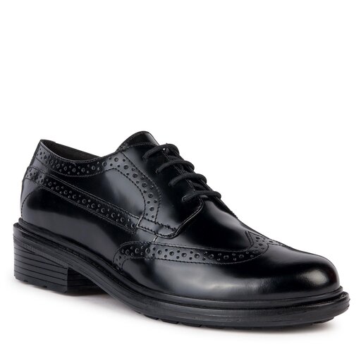 Richelieus Derbies Geox D Walk Pleasure D36TGB 00038 C9999 Noir chaussures