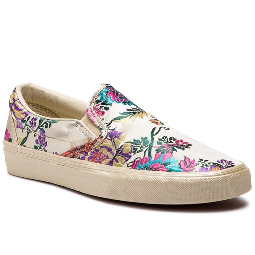 Vans festival satin slip on gold outlet