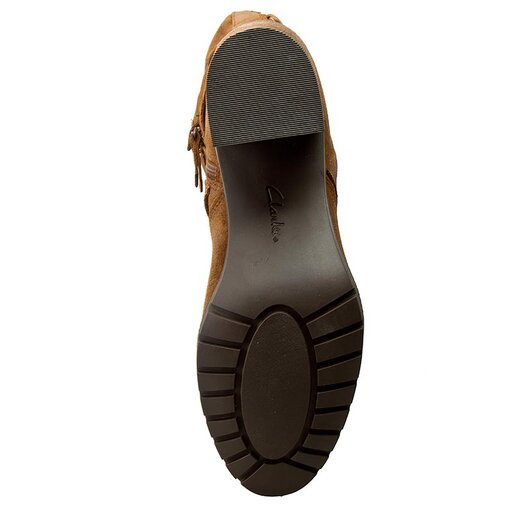 Bottines Clarks Malvet Doris 261205144 Tan Suede chaussures