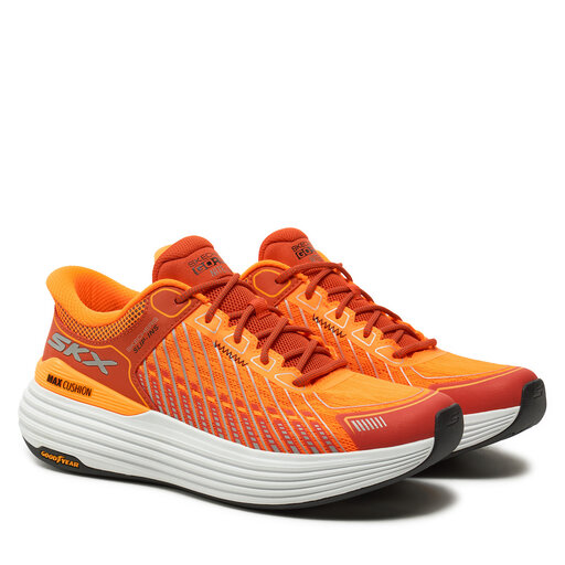 Shoe Skechers Burst Hombre Naranja Run Ride Zapatillas Para Correr