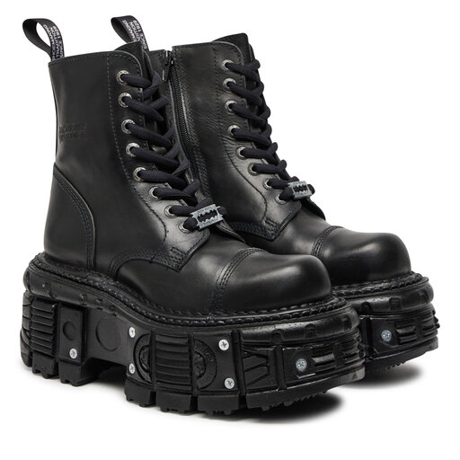 BANKS BLACK ATS0882 - MARITIME 新品未使用です！ New Rock workery skórzane CRUST NEGRO + TANK NEGRO TORNILLOS
