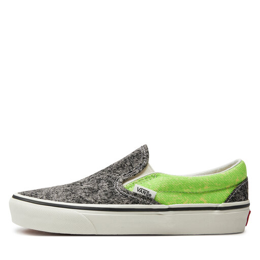 Vans green suede slip on on sale