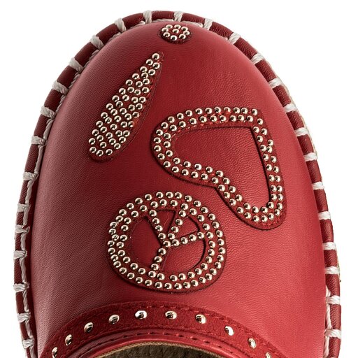 Espadryle LOVE MOSCHINO JA10233G05JA0500 Czerwony | eobuwie