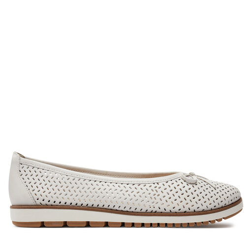 Brown Tamaris Damen Ballerina Tamaris Braun Leather Ballerina