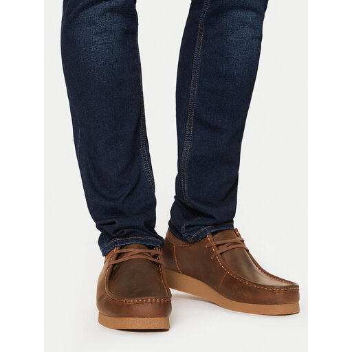 Мокасини Clarks Wallabee Evo 261728197 Коричневий | evzuttya.com.ua