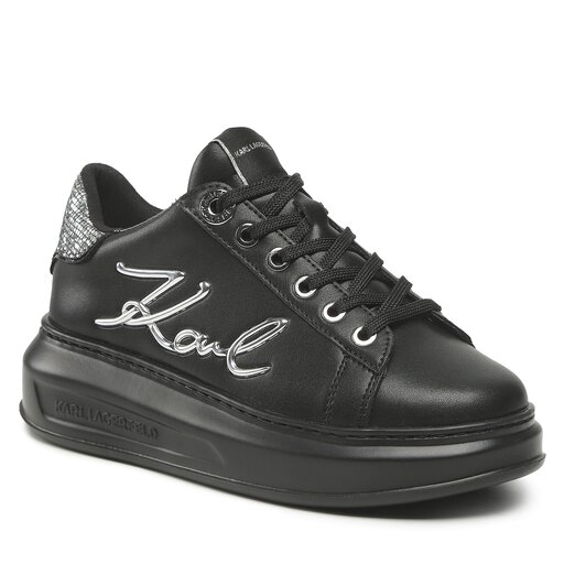 Sneakers KARL LAGERFELD KL62510A Black Lthr w/Silver | escarpe.it