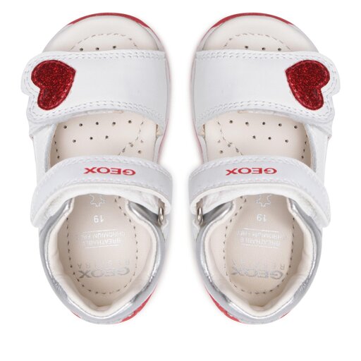 Sandales Geox B Sandal Tapuz Girl B350YD085KCC0050 Blanc chaussures