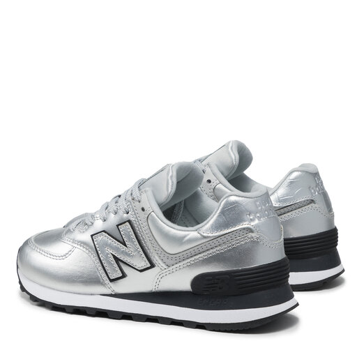 New balance 574 argento hotsell