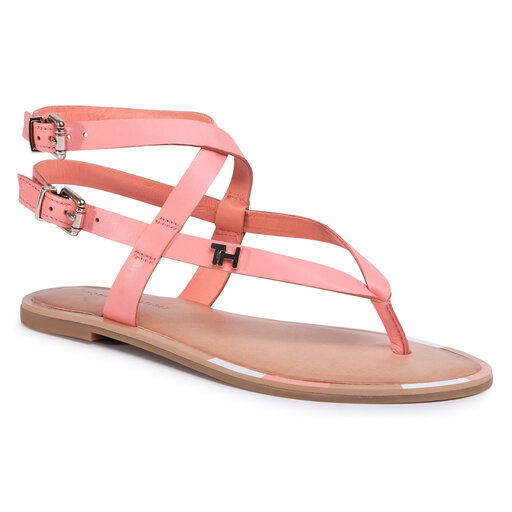 Sand ly Tommy Hilfiger Iconic Flat Strappy Sandal FW0FW04873