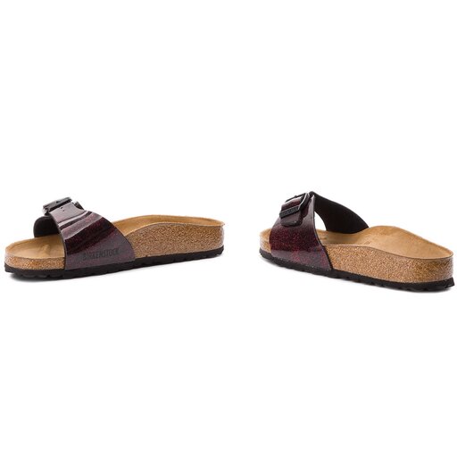 Pantoletten Birkenstock Madrid Bs 1011171 Iride Strong Red