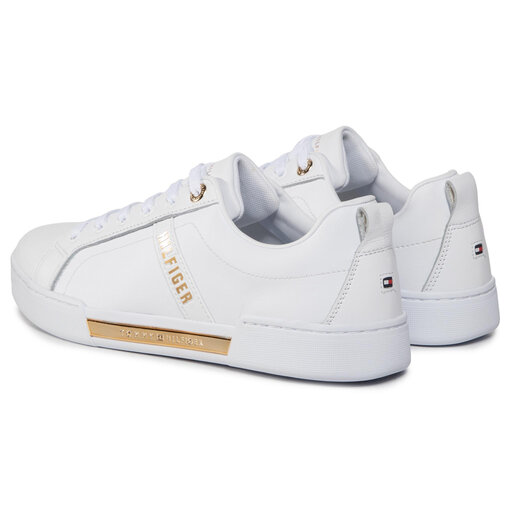Sneakers Tommy Hilfiger Branded Outsole Strappy Sneaker FW0FW05217 Alb epantofi.ro