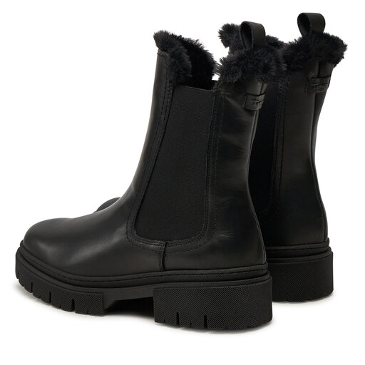 Tamaris Stiefeletten Tamaris Stiefel GefÃ¼ttert Schwarz