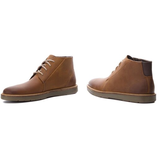 Clarks grandin mid dark cheap tan leather