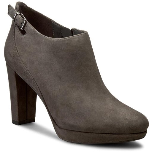 Botki Clarks Kendra Spice 261188534 Dark Grey Suede eobuwie .pl