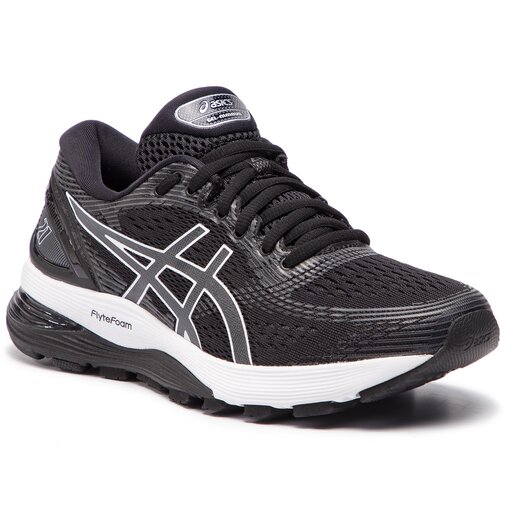 Asics nimbus 21 black black cheap