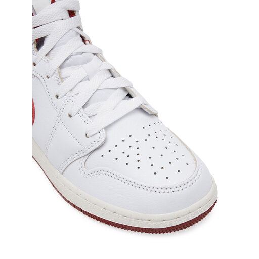 NIKE AIR JORDAN 1MDL24cm白 NIKE AIR JORDAN 1 RETRO MID TRIPLE WHITE 2.0