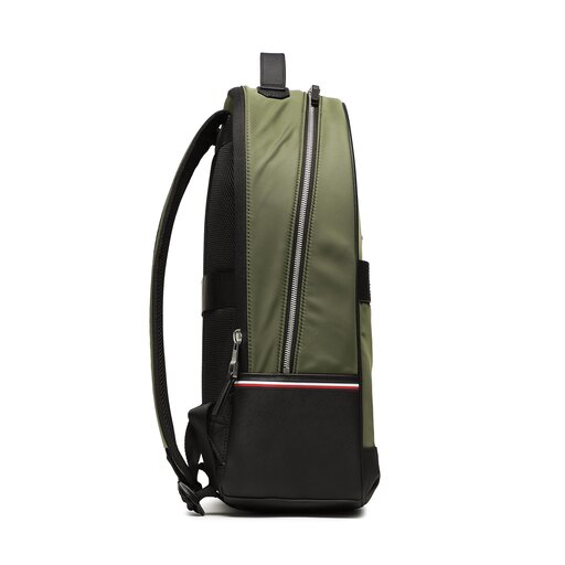 Rucksack Tommy Hilfiger Th Elevated Nylon Backpack AM0AM10939 Grun eschuhe