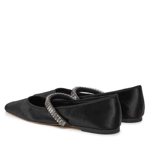Tory Burch Ballet Slippers Tory Burch Womens Minnie Travel Ballet Flats  Black Napa Leather Shoes Size