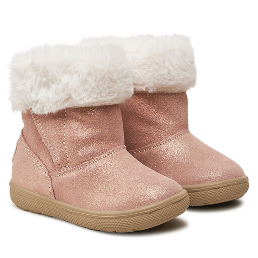 PRIMIGI Mädchen Glitter Stiefelette Aus Wildleder – Rosa, Mit Reißverschluss