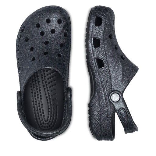 Klapki Crocs BAYA GLITTER CLOG 205925-001 Czarny | eobuwie