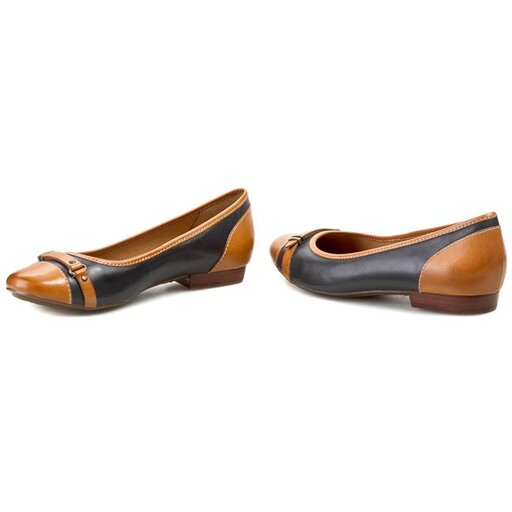 Balerina Clarks Henderson Bird 261080464 Navy Leather ecipo.hu