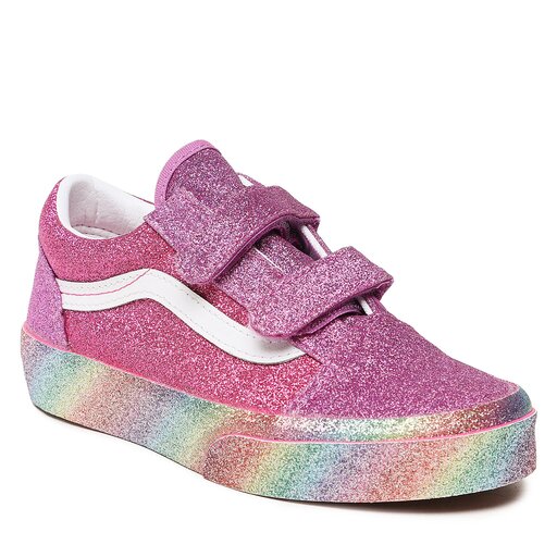Vans rainbow glitter old skool cheap