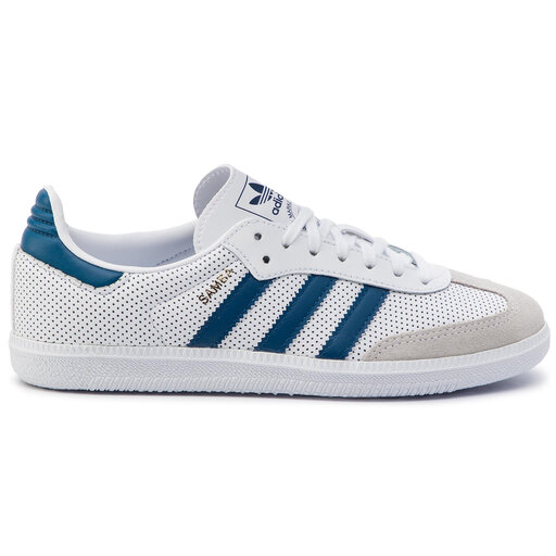 Adidas samba blanche et bleu online
