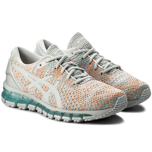 Buty Asics Gel Quantum 360 Knit 2 T890N Glacier Grey Orange Pop