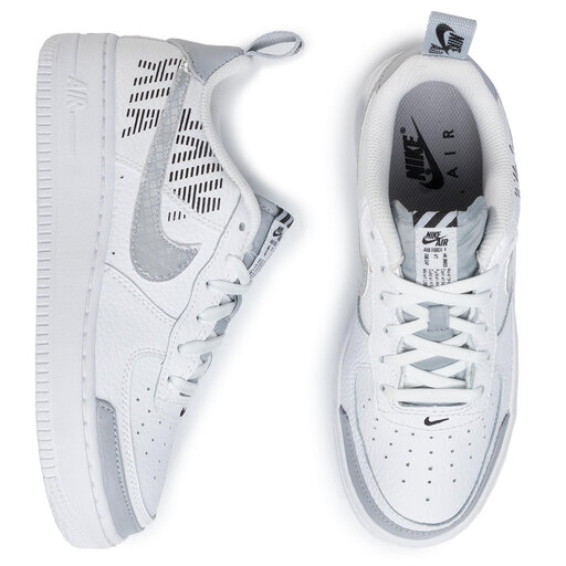 Nike Air Force 1 LV8 2 GS B Youth Size 4Y White Wolf Grey Shoes BQ5484-100