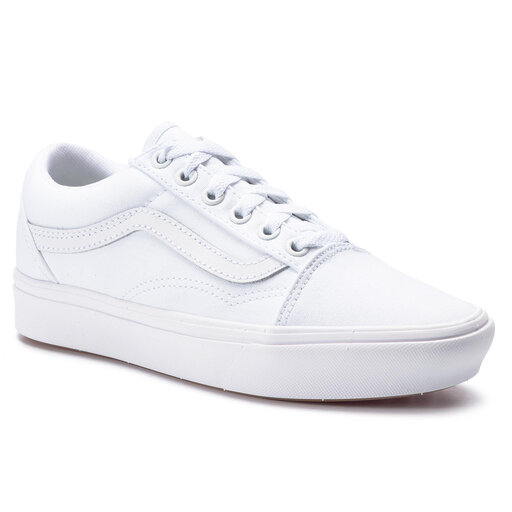 White comfycush old skool trainers outlet