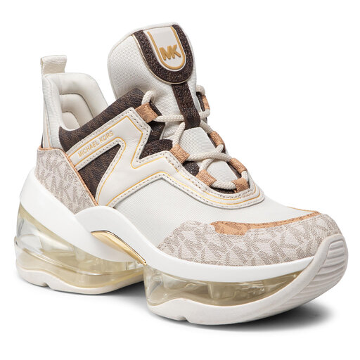 スイクン 4ever ほぼ美品 Снікерcи MICHAEL Michael Kors Olympia Trainer Extreme 43F1OLFS2B
