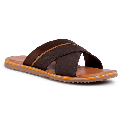 Mules sandales de bain Geox U Artie B U02V1B 01043 C6009 Marron chaussures