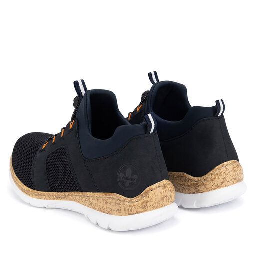 Rieker Sneaker Rieker Damenschuhe Lack Damenschuhe Dunkelblau Blaue Lack  Sneaker Damen Sneakers Rieker