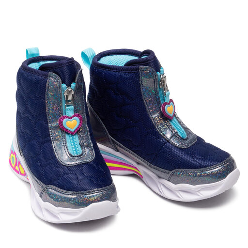 Sniego batai Skechers Heart Hugger 302666L/NVMT Tamsiai mėlyna