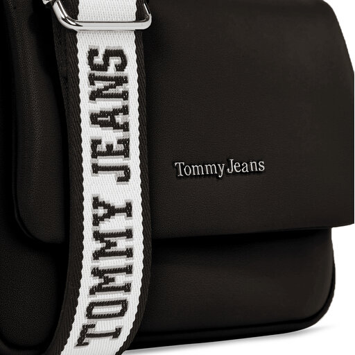 Handtasche Tommy Jeans Tjw City Girl Flap Crossover AW0AW14965 Schwarz
