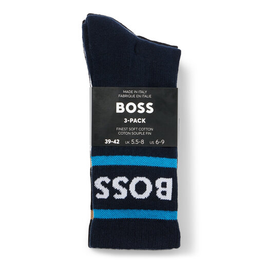 3 pares de calcetines altos para hombre Boss 50469371 Open Miscellaneous  967