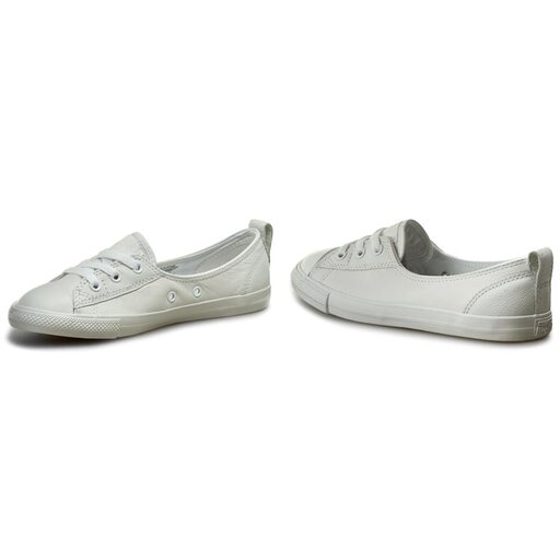 Converse Ctas Ballet Lace leather Slip 553376C Converse White