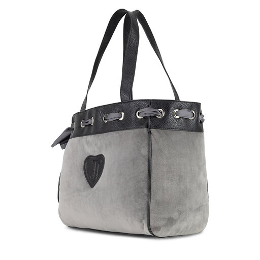 JUICY COUTURE グレーハンドバッグ Juicy Couture JASMINE SMALL HOBO - Handbag - puritan gray/grey