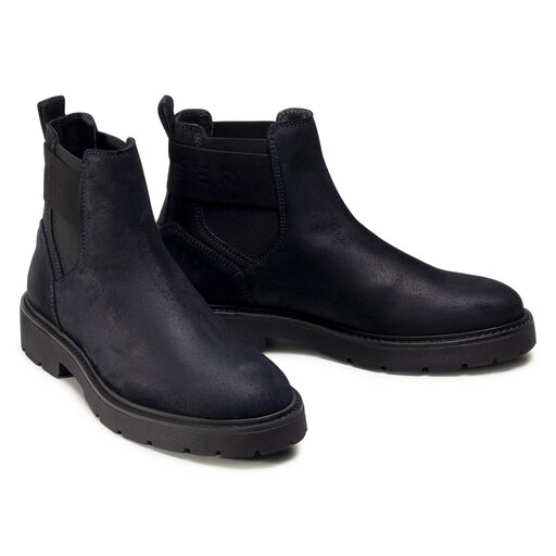 Chelsea Tommy Hilfiger Elastic Hilfiger Suede Chelsea FM0FM03106