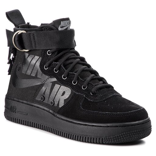 Desbordamiento Monótono Sociedad Zapatos Nike Sf Af1 Mid (GS) AJ0424 006 Black/Black/Cool Grey •  Www.zapatos.es