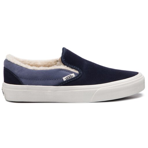 Variantă repeta violonist  Teniși Vans Classic Slip-On VN0A38F7UM11 (Suede/Sherpa) Sky Captai •  Www.epantofi.ro