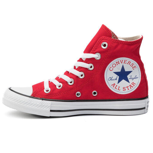 Sneakers aus Stoff Converse Ctas Hi 165695C Rot eschuhe