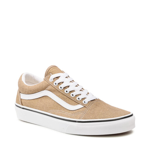 Vans old skool femme beige top